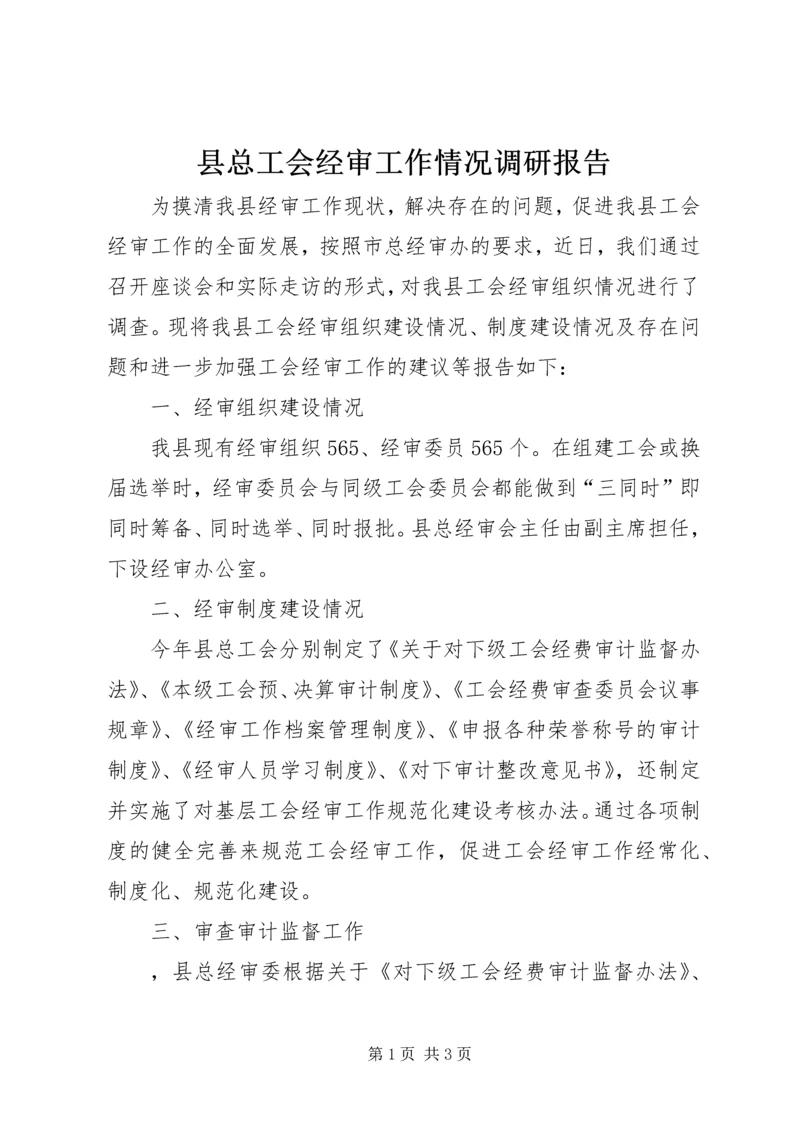 县总工会经审工作情况调研报告 (2).docx