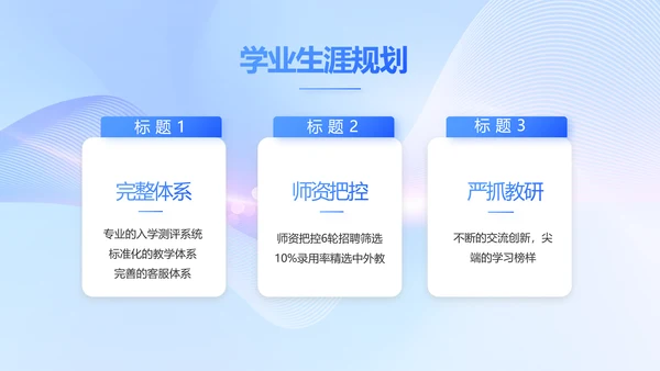 蓝色大气信息化教学设计动态PPT模板