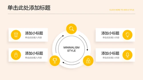 黄色简约营销活动策划方案通用PPT演示模板