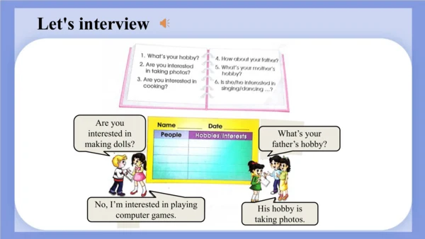 Unit 2 What's your hobby? Lesson 12 课件(共61张PPT)