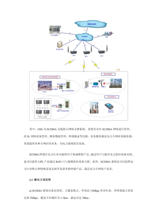 SCDMA无线通信系统电力行业信息化解决方案样本.docx