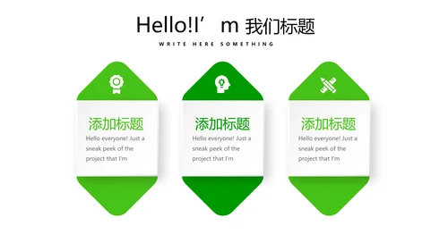 绿色时尚医药代表工作汇报动态PPT