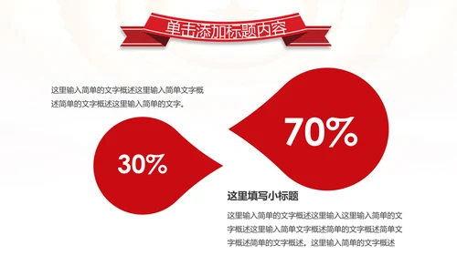 红色大气中国税务国税地税局工作总结PPT