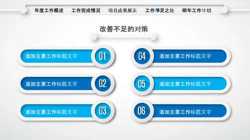 微立体蓝色年终总结工作汇报个人述职PPT