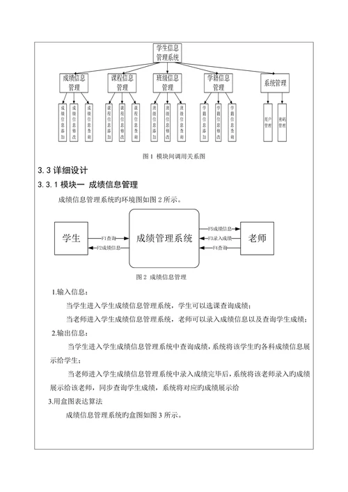 学生信息管理系统的结构化设计本科