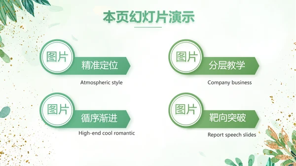 绿色小清新知识竞赛答题工作总结动态PPT模板