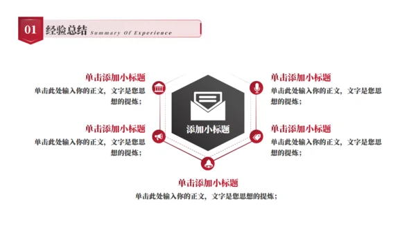 红色大气年终总结汇报通用PPT
