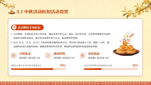 红黄色中国风中秋礼至，团圆遇惠PPT模板