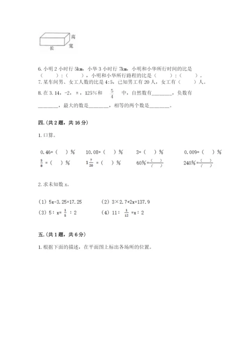 人教版六年级数学小升初试卷及完整答案.docx