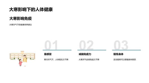 大寒生活科学指南PPT模板