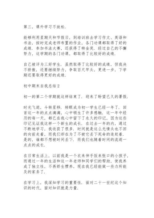 初中期末自我总结10篇.docx