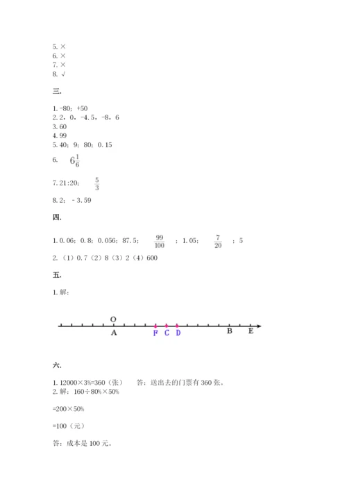 四川省【小升初】2023年小升初数学试卷精品附答案.docx