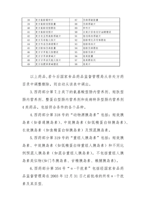 国家基本医疗保险和工伤保险药品目录凡例-凡例.docx