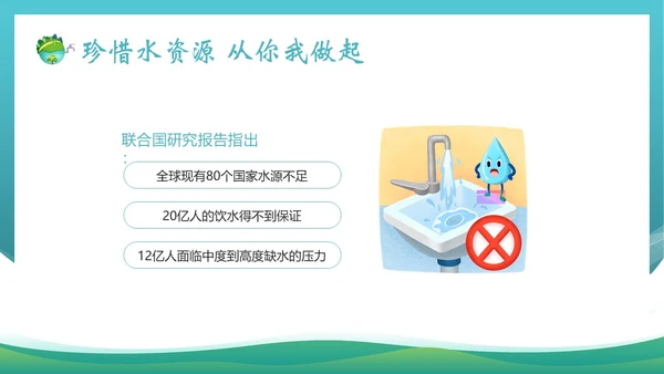 全国城市节水宣传周节约用水宣传PPT课件