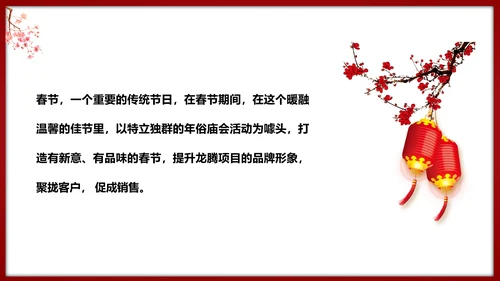 春节龙腾庙会活动执行策划方案PPT模板