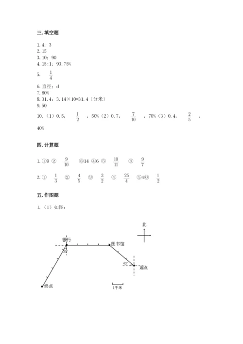 人教版六年级上册数学期末测试卷【研优卷】.docx