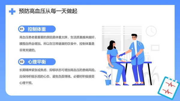 医院心脑血管科预防高血压知识科普PPT模板