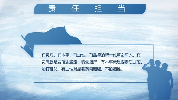 蓝色大气海军部队工作总结PPT动态模板