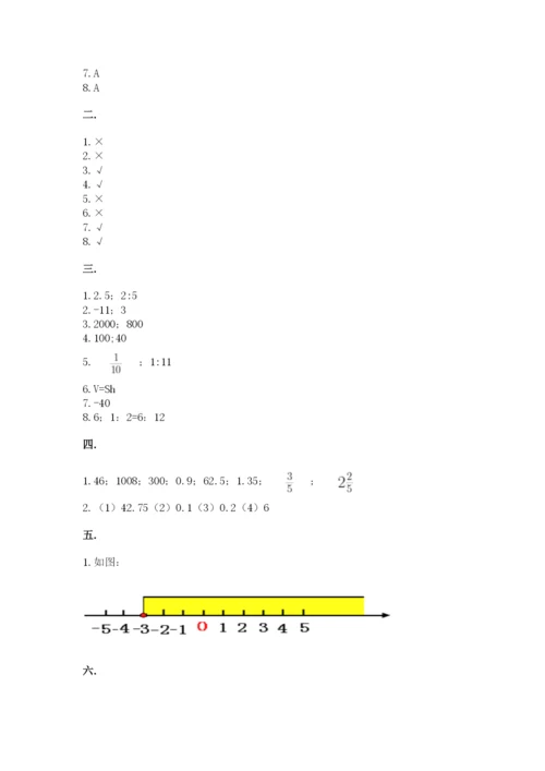 苏教版数学小升初模拟试卷及参考答案（培优b卷）.docx