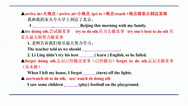 人教版八年级上册Unit 1 Where did you go on vacation? 期中复习习