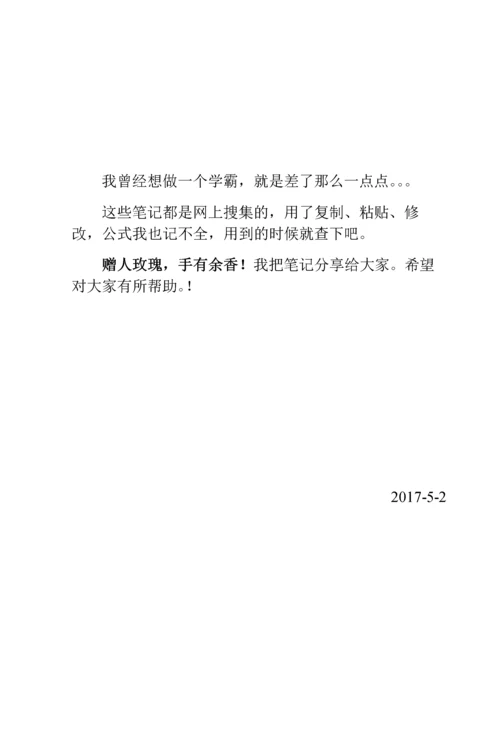 常用数学公式速查手册学霸版v1.docx