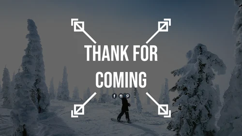 极限运动户外滑雪培训公司宣传PPT模板
