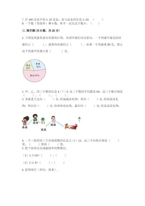 人教版数学六年级上册期末考试卷及答案（考点梳理）.docx