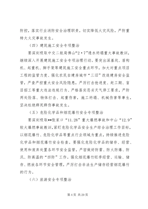 重点行业领域安全生产专项整治行动方案（五篇）.docx