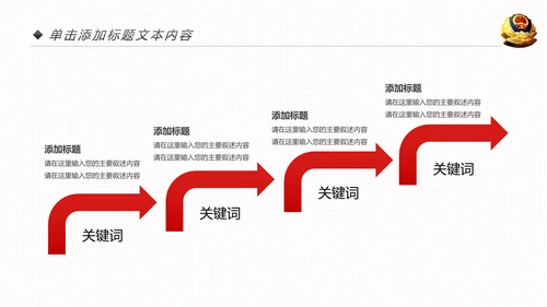 红色大气公安警察工作总结年终汇报PPT模板