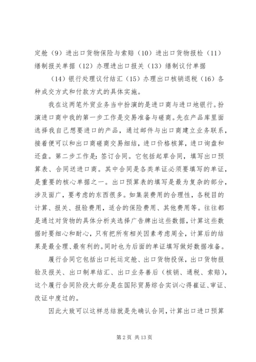 国际贸易实务实训心得体会 (2).docx