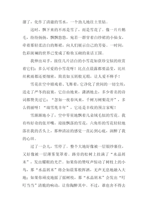 美丽的雪景作文.docx