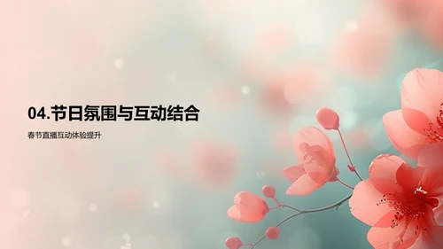 春节直播活动策划报告PPT模板