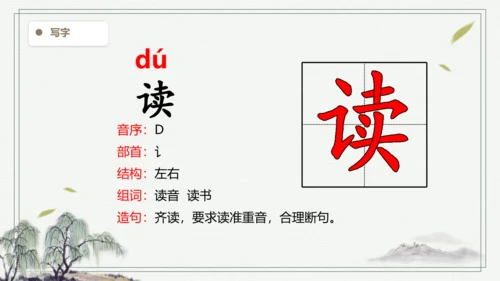 【2024秋季学期教材】语文三上22. 读不完的大书  生字识记课件