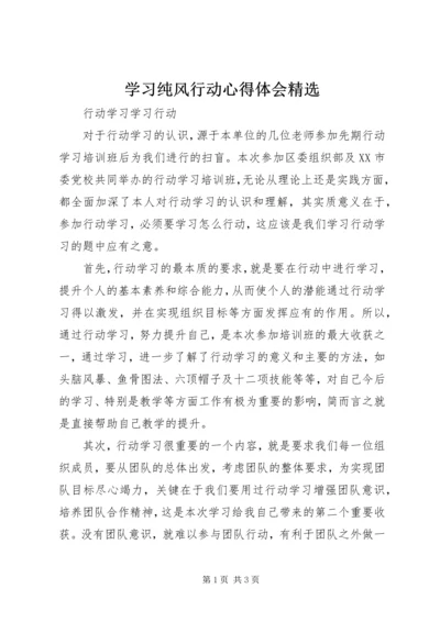 学习纯风行动心得体会精选 (4).docx
