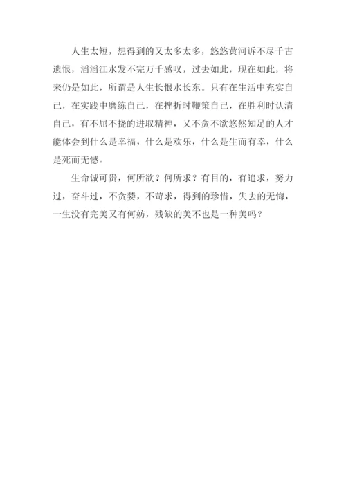 不要苛求完美作文.docx