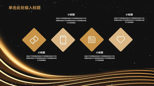 黑金年终总结汇报大会PPT模板