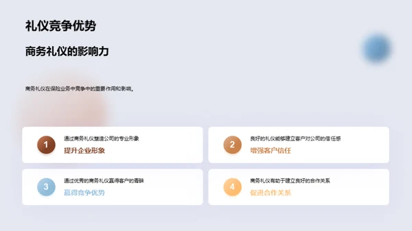 商务礼仪在保险业中的应用