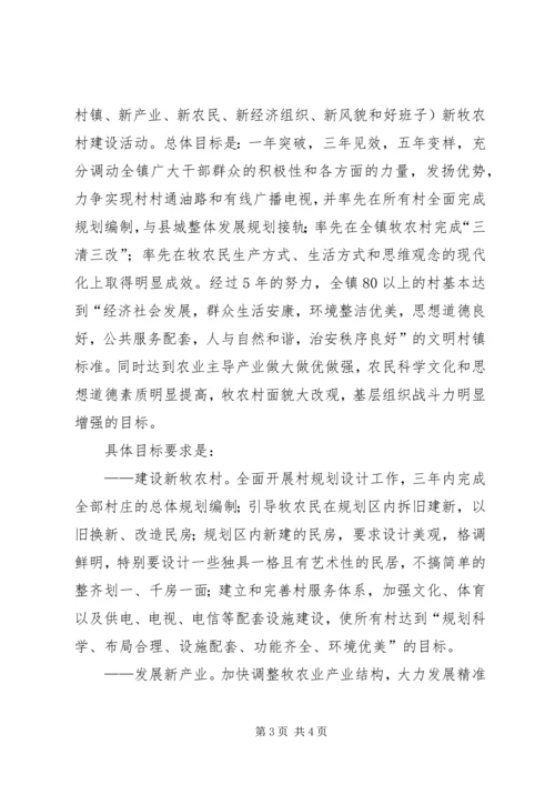 镇建设社会主义新农村实施方案 (4).docx