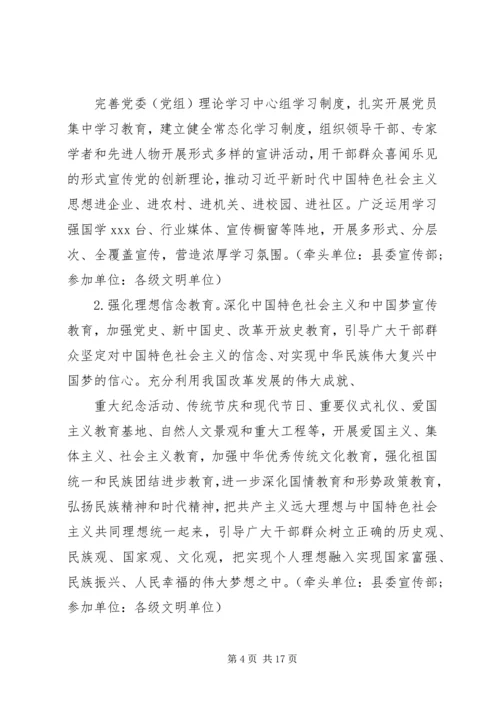 贯彻落实《关于深化新时代文明单位创建工作的意见》实施方案.docx