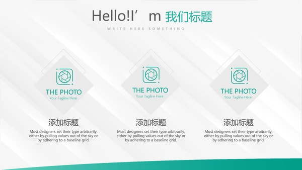 简约大方中国农业银行工作总结动态PPT