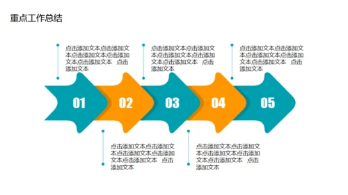 拼搏向前团队季度总结计划通用PPT模板