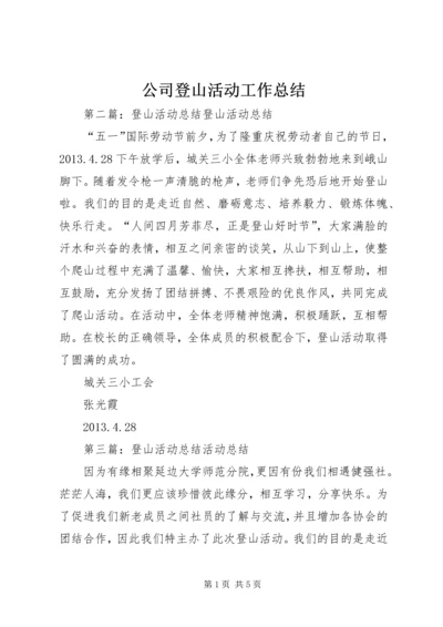 公司登山活动工作总结.docx