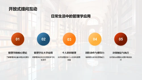 管理学在大学生活中的应用