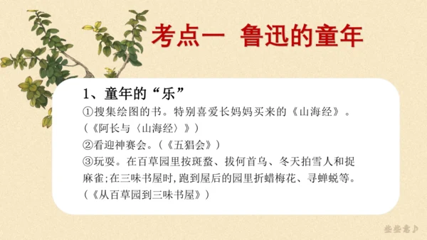 七年级上册语文第三单元整本书阅读《朝花夕拾》课件