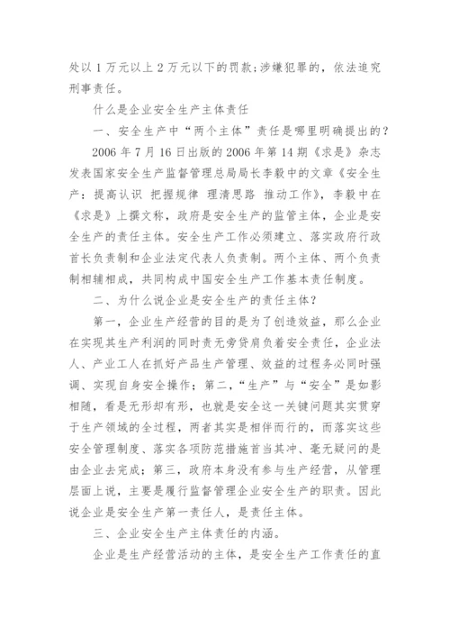 企业安全生产主体责任管理制度.docx