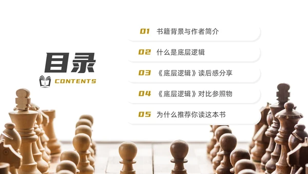 实拍风底层逻辑读书分享PPT