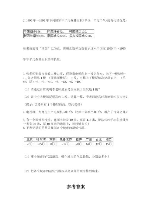 苏教版数学六年级下册试题期末模拟检测卷审定版.docx