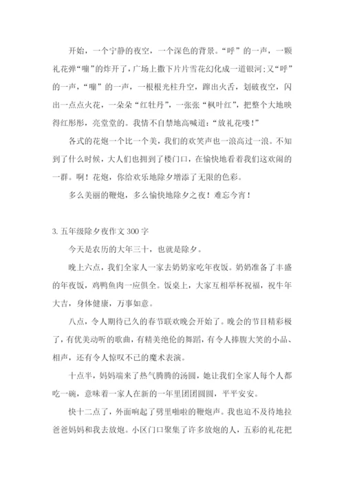 五年级除夕夜作文300字5篇.docx