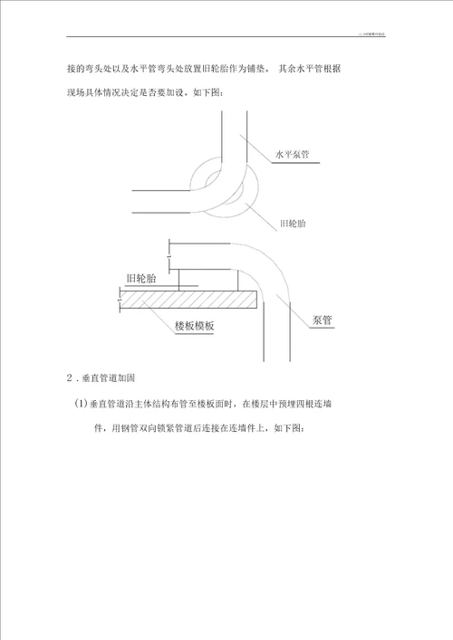 地泵布管加固方案