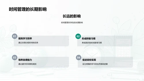 学生时间管理培训PPT模板